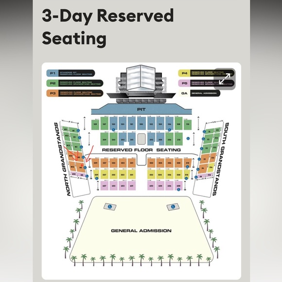 POWERTRIP 2023 Grandstand tickets for 2. Elevated so you can see everything! - Picture 1 of 7